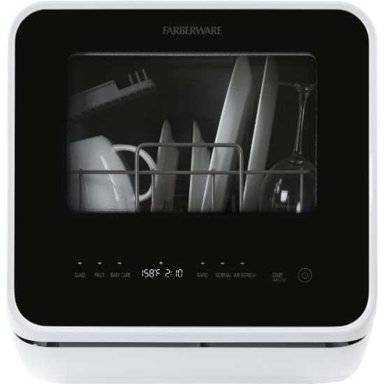 Picture of Farberware Professional FDW05AS Counter-Top Dishwasher, White/Matte Black