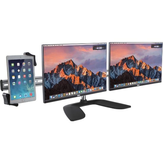 Picture of CTA Digital Tri-Screen VESA and Tablet Workstation - 20.5in Height x 48.4in Width x 11.8in Depth - Desktop, Tabletop