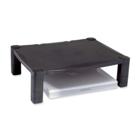 Picture of Kantek Single Platform Adjustable Monitor Stand - 60 lb Load Capacity - Flat Panel Display Type Supported - Black