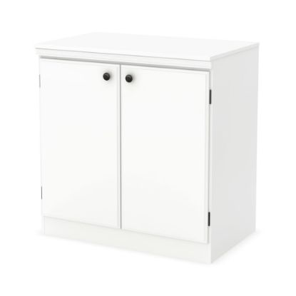 Picture of South Shore Morgan 2-Door Storage Cabinet, Pure White