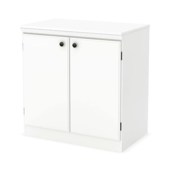 Picture of South Shore Morgan 2-Door Storage Cabinet, Pure White