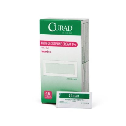 Picture of CURAD Hydrocortisone Cream, 0.05 Oz Foil Packets, Pack Of 288