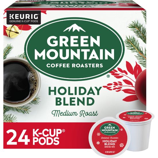 Picture of Green Mountain Coffee Single-Serve Coffee K-Cup Pods, Holiday Blend, Carton Of 24