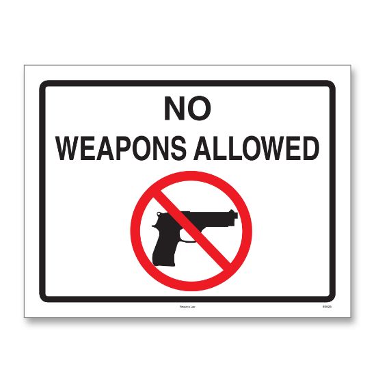 Picture of ComplyRight State Weapons Law 1-Year Poster Service, English, Alabama, 8 1/2in x 11in