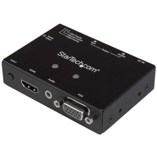 Picture of StarTech.com 2x1 VGA + HDMI to VGA Converter Switch w/ Priority Switching - 1080p