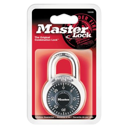 Picture of Master Lock Combination Padlock, Black, Pack Of 2