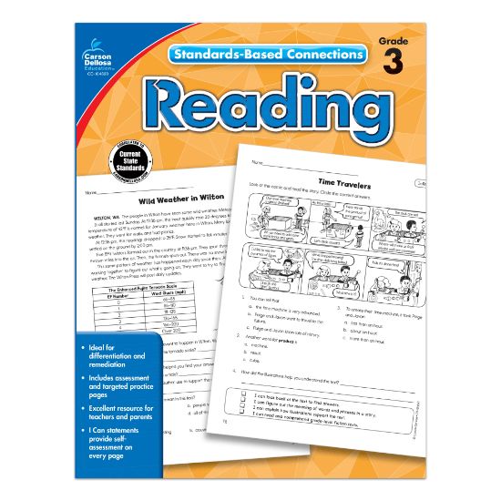 Picture of Carson-Dellosa Standards-Based Connections Reading Workbook, Grade 3