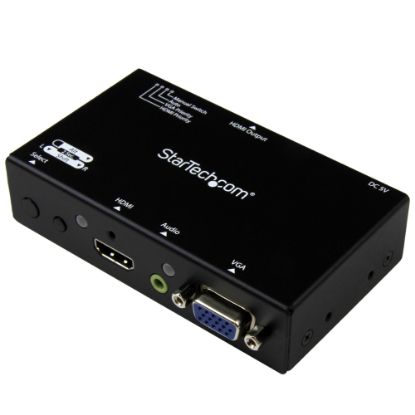 Picture of StarTech.com 2x1 HDMI + VGA to HDMI Converter Switch w/ Automatic and Priority Switching - 1080p