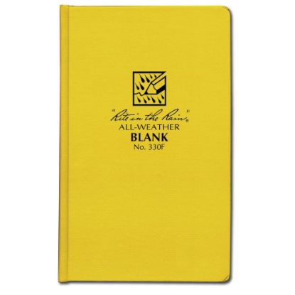 Picture of Rite In The Rain All Weather Bound Notebooks, 4-3/8in x 7-1/4in, 160 Pages (80 Sheets), Yellow, Pack Of 6 Notebooks