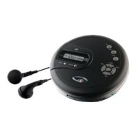 Picture of GPX PC332B Personal CD Player With FM Radio, 1.1inH x 5.51inW x 5.51inD, Black