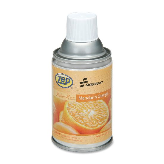 Picture of SKILCRAFT Zep Meter Mist Air Freshener Refill, 7 Oz., Mandarin Orange, Pack Of 12 (AbilityOne 6840-01-459-8263)