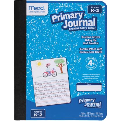 Picture of Mead K-2 Classroom Primary Journal, 7-1/2in x 9-4/5in, 100 Sheets, Assorted