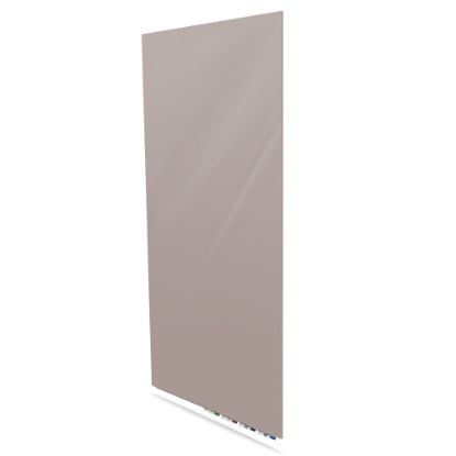 Picture of Ghent Aria Low-Profile Magnetic Glass Whiteboard, 48in x 120in, Lilac Gray