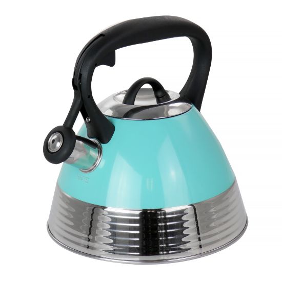 Picture of Mr. Coffee 2.5-Quart Whistling Tea Kettle, Turquoise