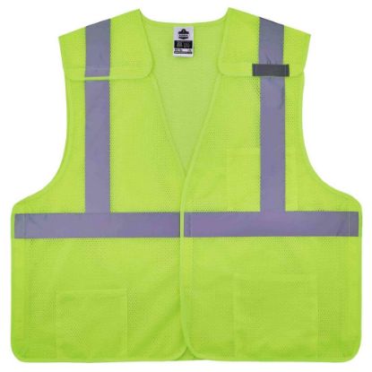 Picture of Ergodyne GloWear Safety Vest, Breakaway Hi-Vis 8217BA, Class 2, 4X/5X, Lime