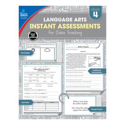 Picture of Carson-Dellosa Instant Assessments For Data Tracking Language Arts Resource Book, Grade 4