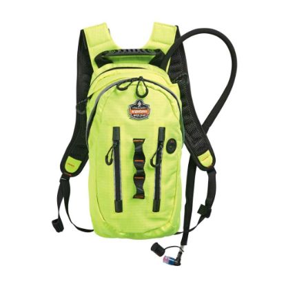 Picture of Ergodyne Chill-Its 5157 Premium Cargo Hydration Pack, 3 Liter, Hi-Vis Lime