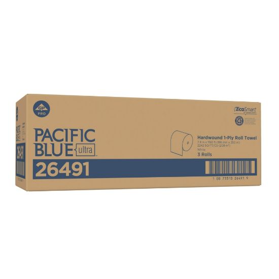 Picture of Pacific Blue Ultra by GP PRO High Capacity 1-Ply Paper Towels, 1150ft Per Roll, Pack Of 3 Rolls