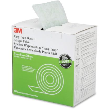 Picture of SKILCRAFT Easy Trap Disposable Mop Duster Sheets, 5in x 6in, 60 Per Roll (AbilityOne 7920-01-598-9091)