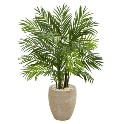 Picture of Nearly Natural Areca Palm 48inH Artificial Tree With Planter, 48inH x 30inW x 27inD, Green