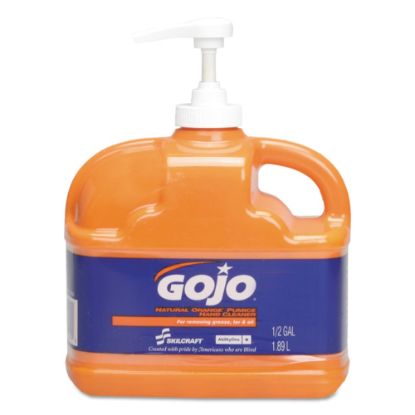 Picture of SKILCRAFT GOJO Pumice Liquid Hand Cleaner Soap, Fresh Citrus Scent, 64 Oz, Carton Of 6 Bottles (AbilityOne 8520015220840)