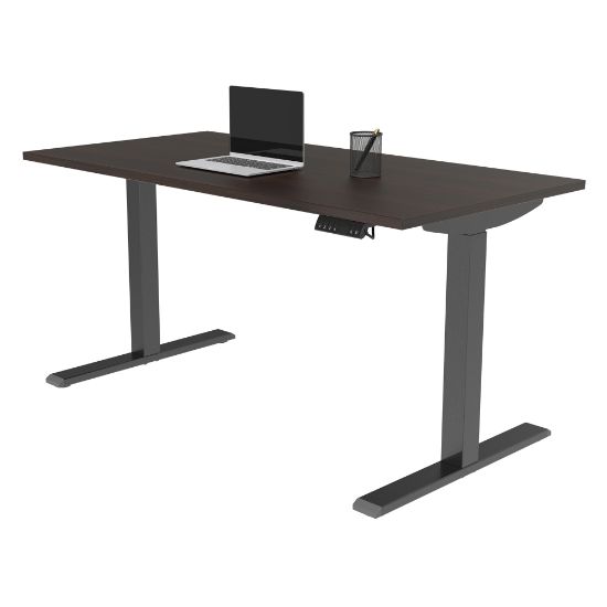 Picture of Realspace Magellan Performance Electric 60inW Height-Adjustable Standing Desk, Espresso