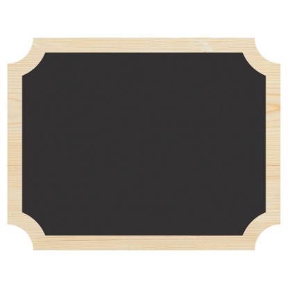 Picture of Amscan Chalkboard Easel Signs, 7in x 9in, Black, Set Of 4 Signs