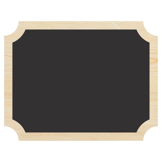 Picture of Amscan Chalkboard Easel Signs, 7in x 9in, Black, Set Of 4 Signs