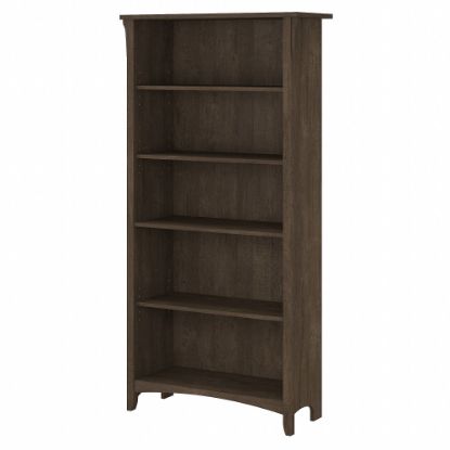 Picture of Bush Furniture Salinas 63inH 5-Shelf Bookcase, Ash Brown, Standard Delivery