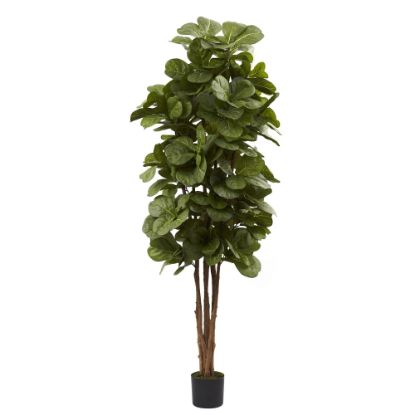 Picture of Nearly Natural 6ftH Polyester Fiddle Leaf Fig Tree With Pot, Green