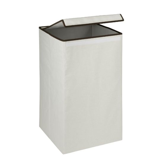 Picture of Honey-Can-Do Square Collapsible Laundry Hamper with Lid, 24 1/2in, Natural