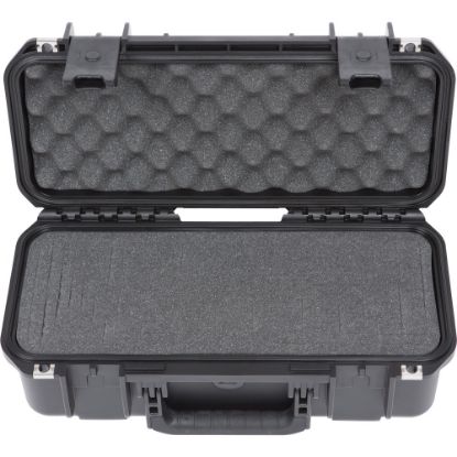 Picture of SKB Cases iSeries Injection-Molded Mil-Standard Waterproof Case With Cubed Foam With Cushion-Grip Handle, 17inH x 6-1/2inW x 6-1/2inD, Black