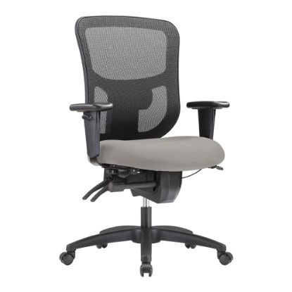 Picture of WorkPro 9500XL Series Big & Tall Ergonomic Mesh/Antimicrobial Vinyl Mid-Back Chair, Black/Gray, BIFMA Compliant