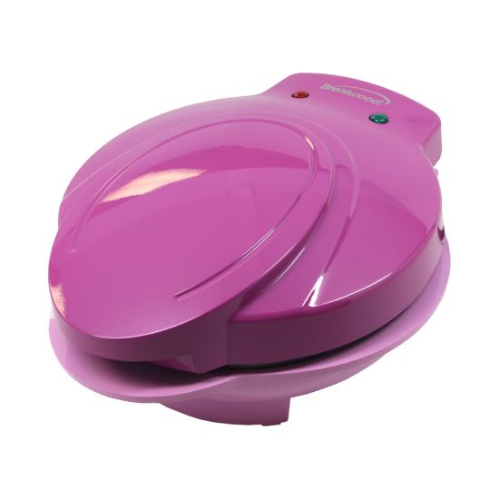 Picture of Brentwood Mini Donut Maker, 4-1/2inH x 9-3/4inW x 8-3/4inD, Pink