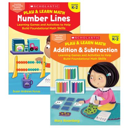 Picture of Scholastic Teacher Resources Play & Learn Math Reproducible Workbooks, Grade 2 To 4 Bundle