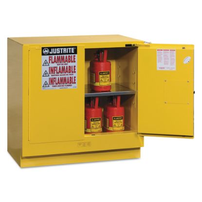 Picture of Yellow Undercounter Cabinets, Self-Closing Cabinet, 22 Gallon