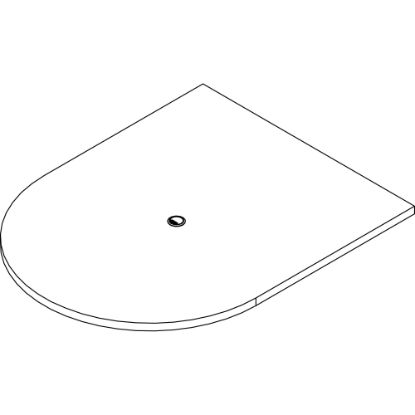 Picture of Lorell Prominence 2.0 Half-Racetrack Conference Tabletop - For - Table TopMahogany Racetrack, Laminated Top x 60in Table Top Width x 48in Table Top Depth x 1.50in Table Top Thickness - Assembly Required - Particleboard Top Material - 1 Each