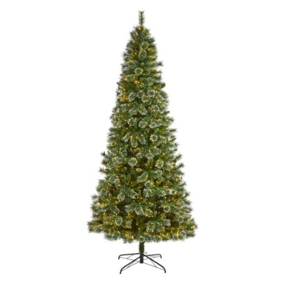 Picture of Nearly Natural Wisconsin Slim Snow Tip Pine Artificial Christmas Tree, 9'H