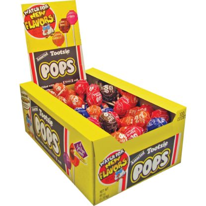 Picture of Tootsie Assorted Flavors Candy Center Lollipops - Assorted - 3.75 lb - 100 / Box