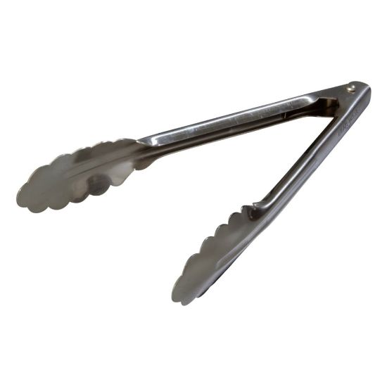 Picture of Hoffman Heavy-Duty Stainless Steel Tongs, 9-1/2in, Pack Of 12 Tongs