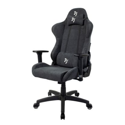 Picture of Arozzi Toretta Ergonomic Fabric High-Back Gaming Chair, Dark Gray/Black