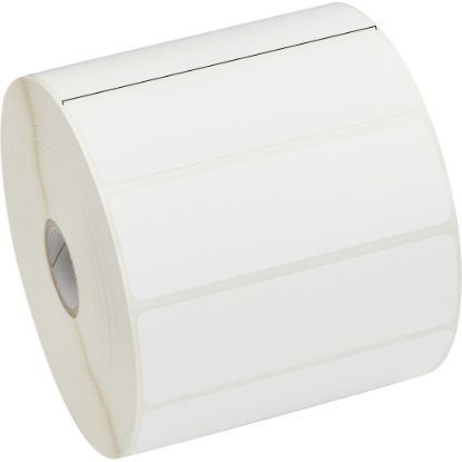 Picture of Zebra Z-Select 4000D Thermal Label - 4in Width x 1 1/4in Length - Permanent Adhesive - Direct Thermal - White - Paper, Acrylic - 2100 / Roll - 12 / Roll - Perforated