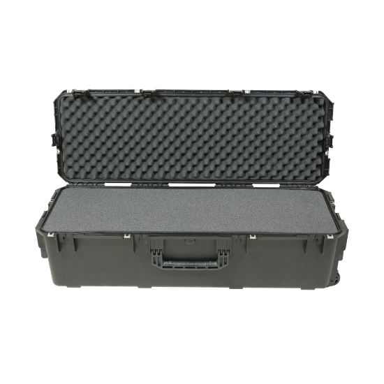 Picture of SKB Cases iSeries Protective Case With Layered Foam Interior And In-Line Skate-Style Wheels, 42-3/8inH x 13-1/2inW x 12inD, Black