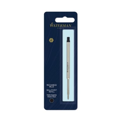 Picture of Waterman Ballpoint Pen Refill, Medium Point, 0.7 mm, Black