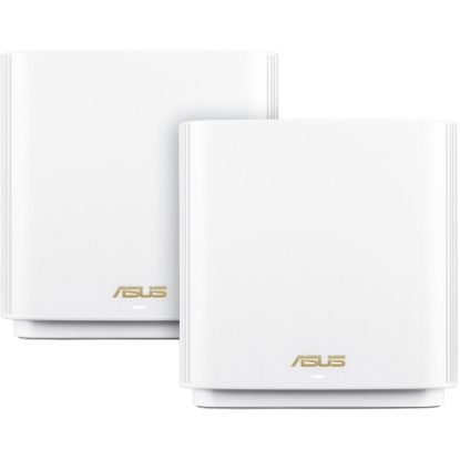 Picture of Asus ZenWiFi ET8 ET8 (W-2-PK) Wi-Fi 6 IEEE 802.11ax  Wireless Router - 2.40 GHz ISM Band - 5 GHz UNII Band - 6 x Antenna(6 x Internal) - 825 MB/s Wireless Speed - 3 x Network Port - 1 x Broadband Port - USB - 2.5 Gigabit Ethernet - VPN Supported - Desktop