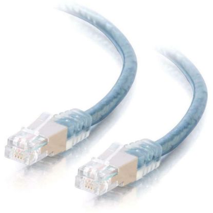 Picture of C2G High-Speed Internet Modem Cable - Phone cable - RJ-11 (M) to RJ-11 (M) - 15 ft - double shielded - molded, snagless - transparent blue