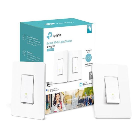 Picture of TP-Link Kasa Smart HS210 3-Way Light Switches, White, Pack Of 2 Switches, 5087104