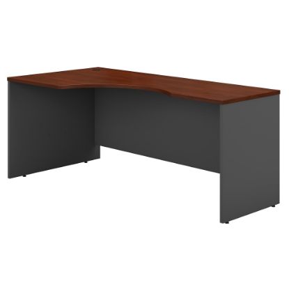 Picture of Bush Business Furniture Components 72inW Corner Left-Hand Computer Desk, Hansen Cherry/Graphite Gray, Standard Delivery