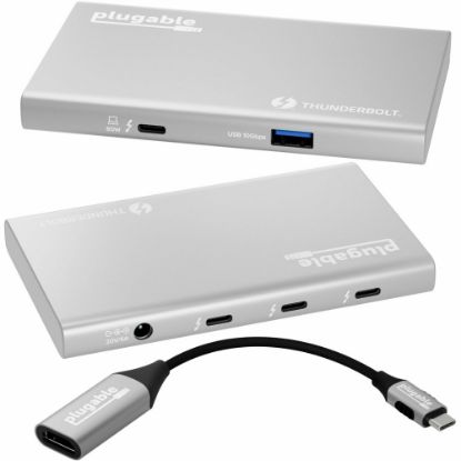 Picture of Plugable USB4 Hub 5-in-1 Thunderbolt 4 Hub With 60W Charging, Single 8K Or Dual 4K Display