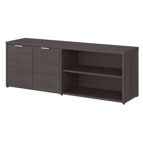 Picture of Bush Business Furniture Jamestown Low Storage Cabinet With Doors And Shelves, Storm Gray, Standard Delivery